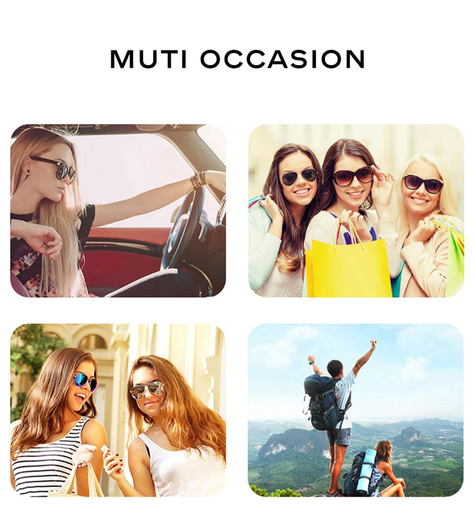 CAPONI Luxury Women Polarized Sunglasses Vintage Acetate Outdoor Original Design Eyewear UV400 Protection Brown Shade CP34020