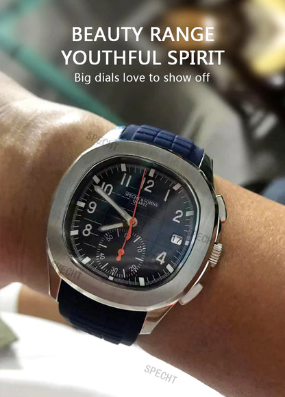 2026 High Quality Men's Watches Luxury Brand Japan VD53 Chronograph Sports Classic 5167 Quartz Watch Stainless Steel Waterproof