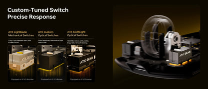 ATK Blazing Sky X1 V2 Series Wireless Mouse Dual Mode Paw 3950ultra 8k Return Rate Custom Ergonomics E-Sport Gaming Ofiice Mouse