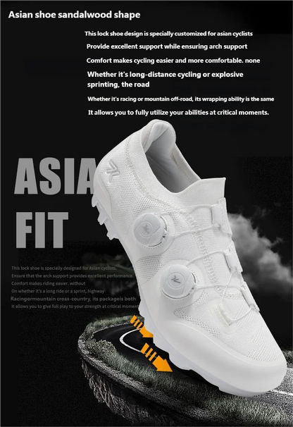 Men Mtb Cycling Shoes New Women Pink Self-Locking Cleats Speed Road Bicycle Shoes Flat Trail Racing SPD Mountain Bike Sneakers