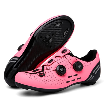 Scarpe da ciclismo di alta qualità da uomo SPD autobloccanti per bici da corsa, scarpe sportive da donna MTB da montagna antiscivolo 36-47