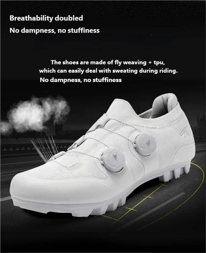 Men Mtb Cycling Shoes New Women Pink Self-Locking Cleats Speed Road Bicycle Shoes Flat Trail Racing SPD Mountain Bike Sneakers