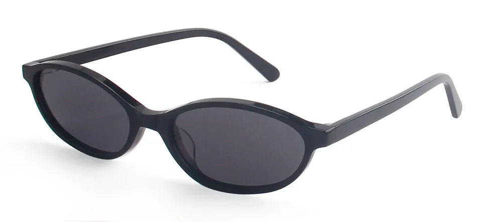 Trendy Acetate Small Oval Sunglasses Women 90'S Outfit Vintage Sun Glasses for Men Fashion Polarized Glasses  UV400 Protection