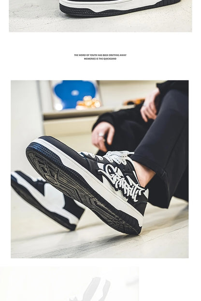 Modne niebieskie designerskie buty do skateboardingu dla mężczyzn, odzież uliczna, hip-hopowe trampki dla mężczyzn, luksusowe trampki na platformie do skateboardingu dla mężczyzn, buty do koszykówki dla mężczyzn