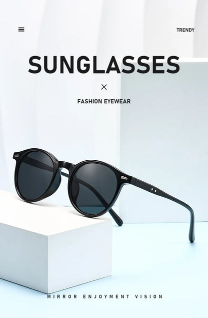 Vintage Round Sunglasses for Women Men Circular Sun Glasses Female Oval Eyewear Sunglasses for Male Female Eyeglasses