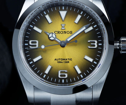 Cronos Luxury Men Watches 36mm Explore Climbing Series Couples Sport Watch NH35 PT5000Unisex Automatic Mechanical Watch 10Bar