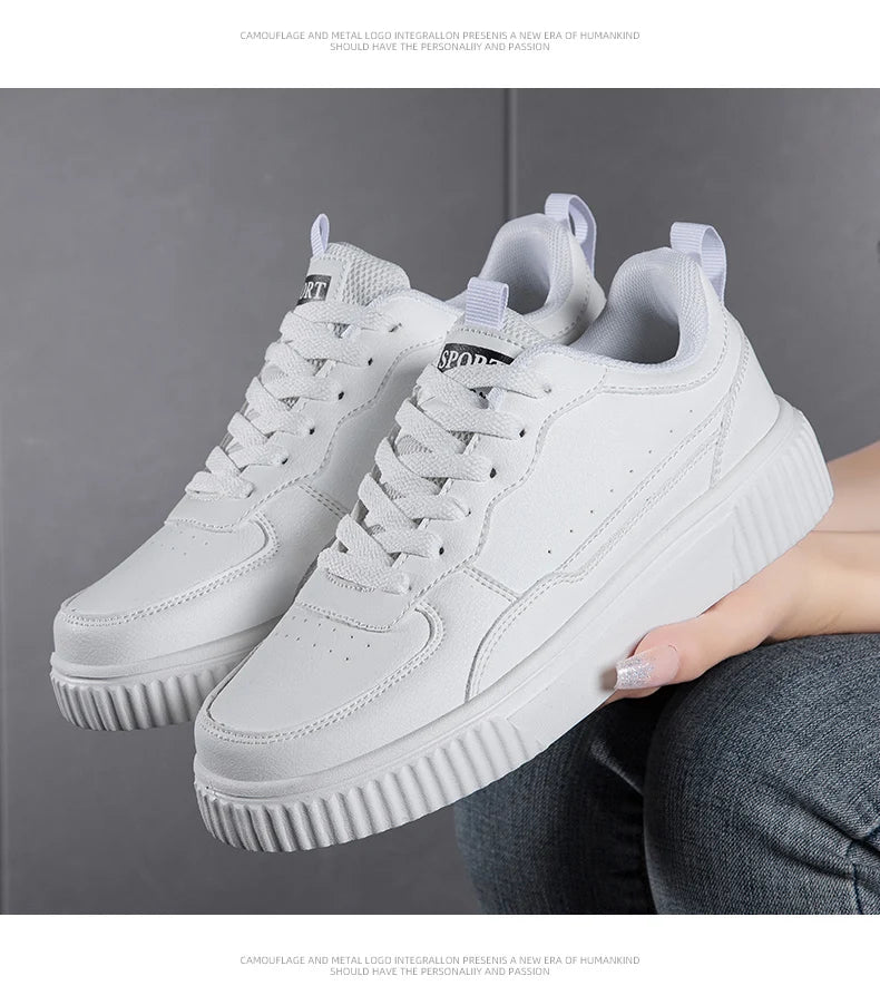 Chaussures décontractées pour femmes, respirantes, plates, baskets blanches, chaussures de sport pour femmes, chaussures de course, de marche en plein air pour hommes