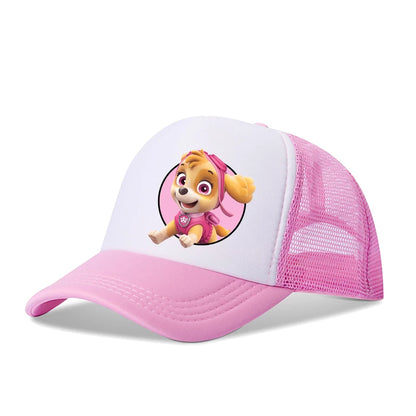 Boné de basebol infantil PAW Patrol com estampado da Skye Chase, boné de sol para meninos e meninas, bonés ajustáveis com pala, chapéus casuais de verão, presentes