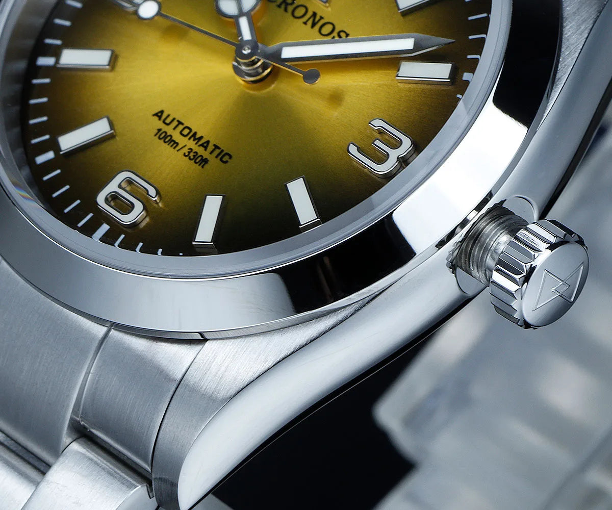 Cronos Luxury Men Watches 36mm Explore Climbing Series Couples Sport Watch NH35 PT5000Unisex Automatic Mechanical Watch 10Bar