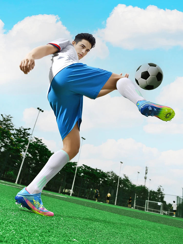 Herren-Fußballschuhe New Society für Rasen, atmungsaktive ultraleichte Outdoor-Sportschuhe für Erwachsene, Fußball-Sneaker für Herren