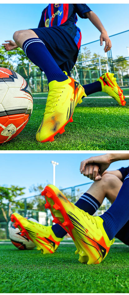 Herren-Fußballschuhe FG – rutschfeste Trainingsschuhe – Fußballschuhe mit langen Stollen – ultraleichte Outdoor-Schuhe – Dropshipping