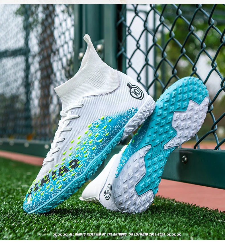 Men Professional Football Shoes Society Cleats Soccer Shoes Original Indoor Football Field Boots Grass Training TF/FG Sneaker