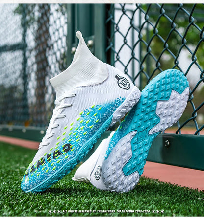 Men Professional Football Shoes Society Cleats Soccer Shoes Original Indoor Football Field Boots Grass Training TF/FG Sneaker