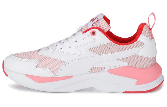 Chaussures de sport basses décontractées Puma X-Ray en tissu mesh, à lacets, amortissantes, durables, blanches 374122-06