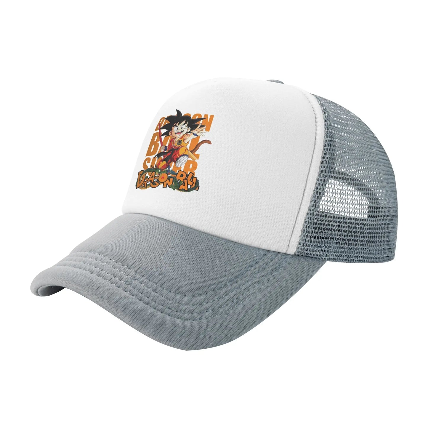 Dragon Ball Z Trucker Hat Super Saiyan Son Goku Hat Sun Hat Sun Caps Adjustable Snapback Caps Mesh Baseball Caps Wholesale New