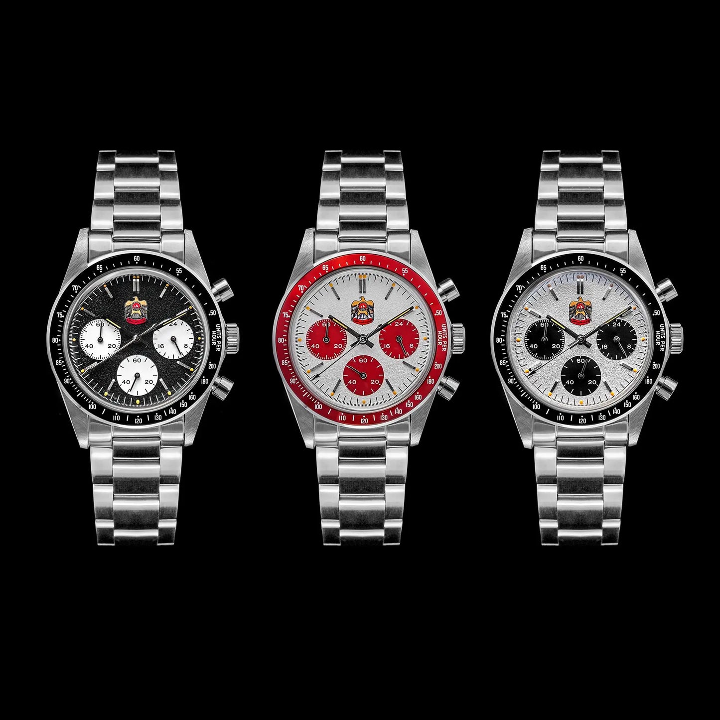 Thorn T010 37mm Quartz Watch VK63 Movement Mens Chronograph Watch Sapphire K9 Glass Luminous Waterproof Fashionable Retro Watch