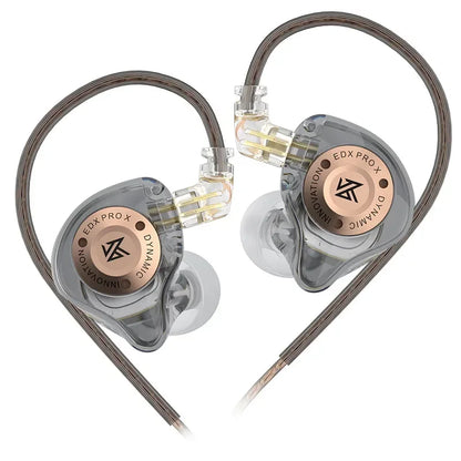 KZ EDX PRO X Wired Earphones HIFI Stereo Bass Earbud Gaming Sport Music Noise Cancelling Headset Detachable Cable