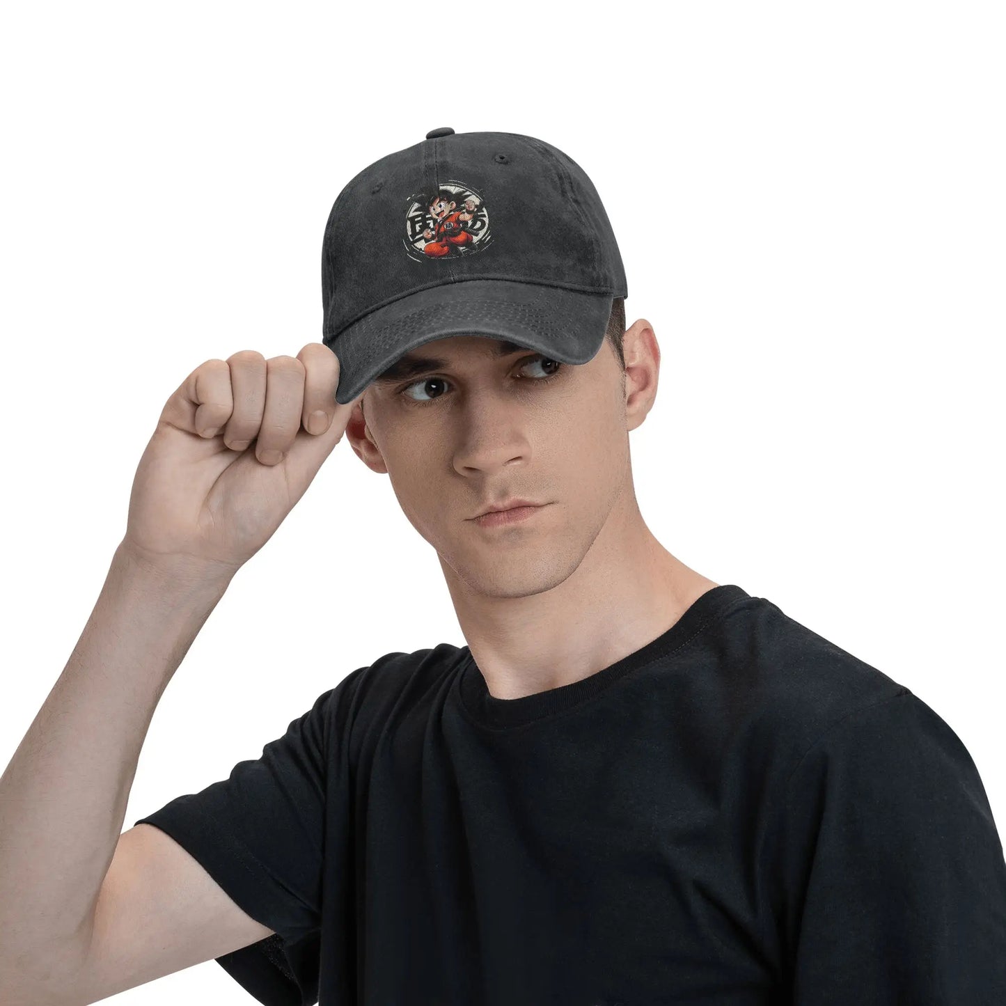 Goku Anime Dragon Ball Men Women Baseball Caps Distressed Denim Hats Cap Vintage Outdoor Running Adjustable Fit Headwear