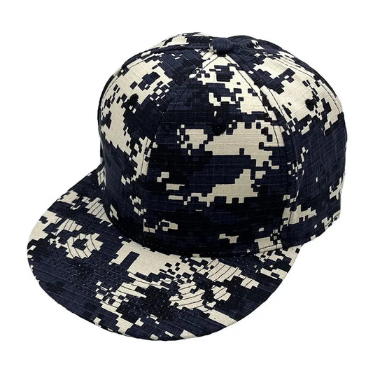 New Digital Print Camo Hip Hop Caps - Harajuku Street Style Flat Brim Baseball Hats Unisex Youth Urban Fashion