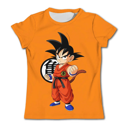 Herre-T-shirts Dragon Ball Z-T-shirt Drengetøj Børnetøj Sommer T-shirts med korte ærmer Børnetøj med tegneseriefigurer T-shirts til baby-drenge