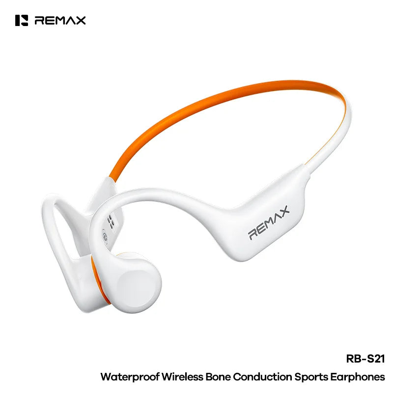 Écouteurs à conduction osseuse REMAX RB-S21, étanches IPX8, écouteurs de sport sans fil, Bluetooth 6.0, ultra-légers, pour la natation et la course à pied