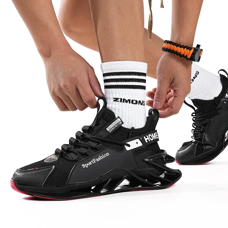 Mens Running Shoes New Mesh Breathe Sole Anti Slip Wear Resistant Daily Sports Trendy Fashion Casual Sneakers for Men