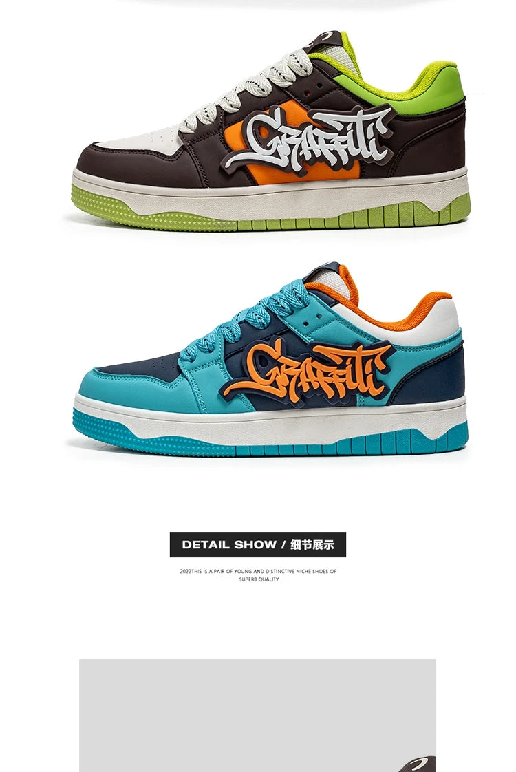 Modne niebieskie designerskie buty do skateboardingu dla mężczyzn, odzież uliczna, hip-hopowe trampki dla mężczyzn, luksusowe trampki na platformie do skateboardingu dla mężczyzn, buty do koszykówki dla mężczyzn