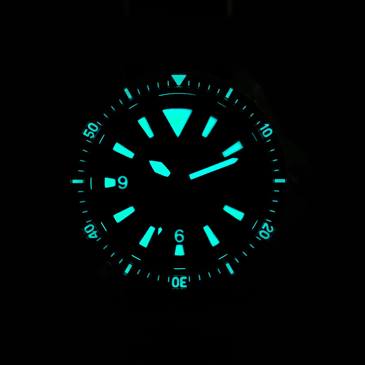 Herenhorloge van roestvrij staal. Vorm van de kast: rond