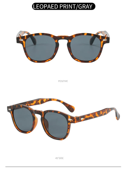 Vintage Oval Classic 4 Small Ding Stylish Decorative Sunglasses for Men and Women