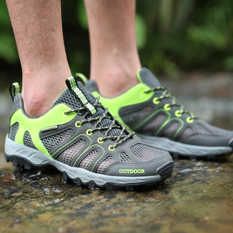 Frühjahr/Sommer Herren Damen Outdoor-Sneaker Trekking- und Wanderschuhe Sport- und Trail-Laufschuhe mit dicken Sohlen Sonderangebot Rabatt