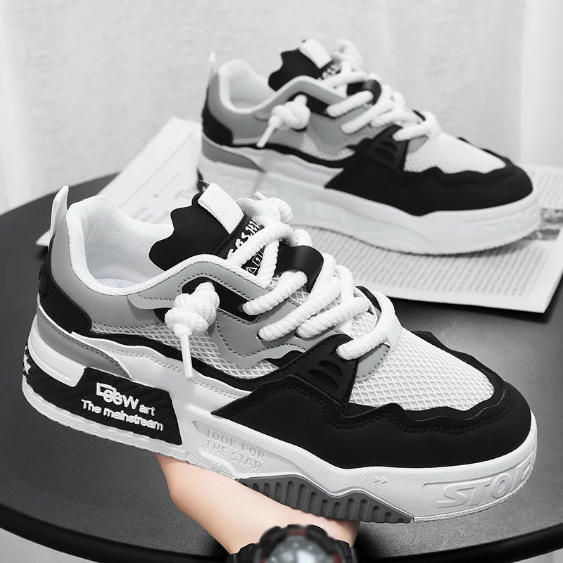 Kvėpuojantys vyriški batai, kasdieniai riedlentininkų batai, sportiniai batai, skirti kasdienėms treniruotėms, žygiams gamtoje ir vaikščiojimui mieste. Unisex, tinka