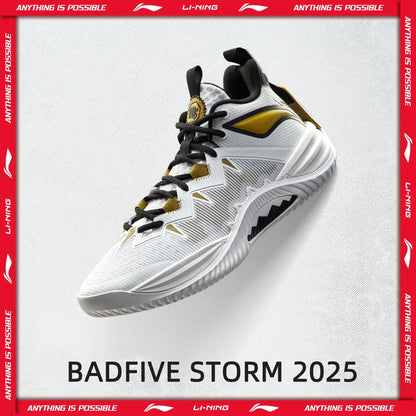 Pánske outdoorové basketbalové topánky Li-Ning BADFIVE STORM s tlmením BOOM a technológiou TUFF OS – športové tenisky LiNing ABFV017