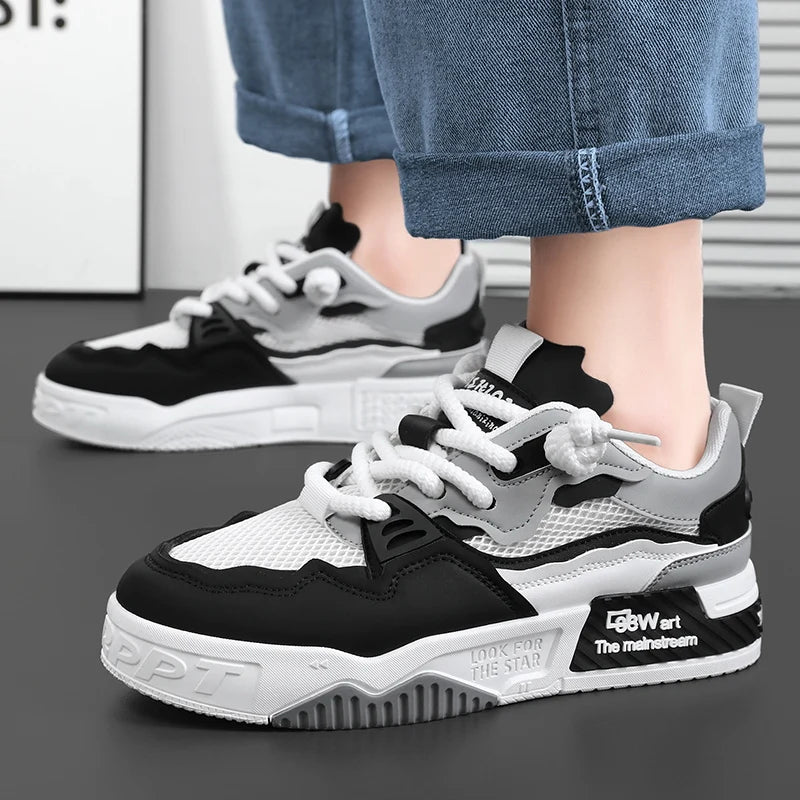 Kvėpuojantys vyriški batai, kasdieniai riedlentininkų batai, sportiniai batai, skirti kasdienėms treniruotėms, žygiams gamtoje ir vaikščiojimui mieste. Unisex, tinka