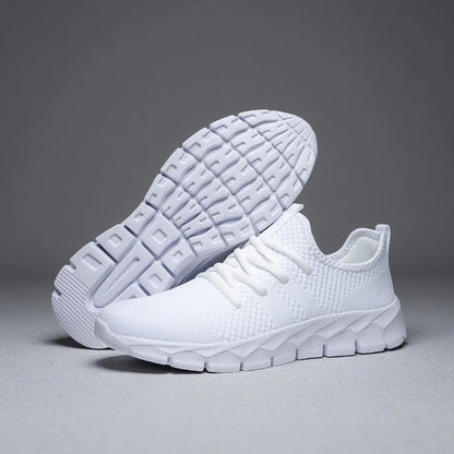 Zapatillas deportivas para hombre de malla ligeras; zapatos planos informales para mujer; zapatillas deportivas de running para hombre; zapatillas de tenis blandas y transpirables; zapatillas deportivas para hombre.