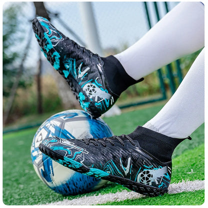 Sapatilhas de futebol profissional para homem, sapatilhas com pitões, sapatilhas de futebol originais, botas para campo de futebol de interior, treino em relva, TF/FG, ténis