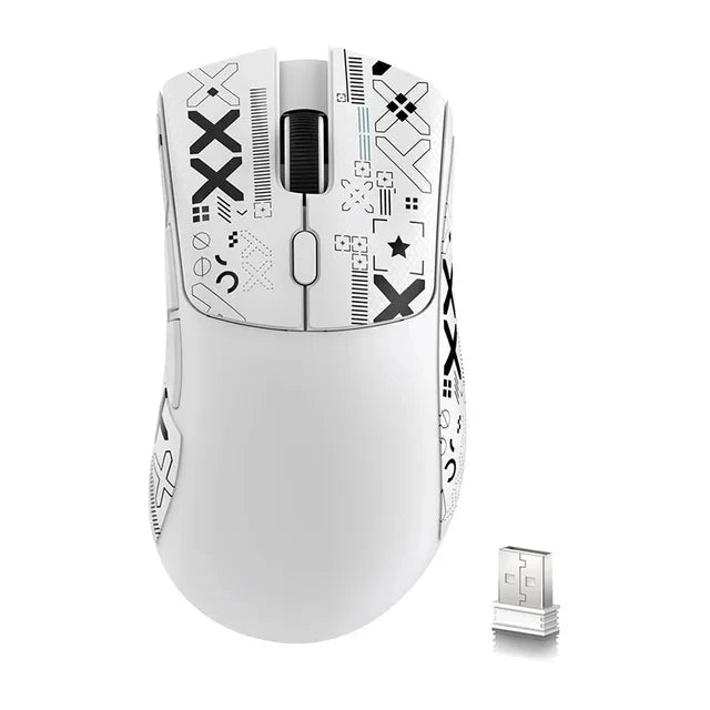 Mouse gaming wireless Attack Shark R1 leggero Bluetooth 2.4G PAW3311 18000DPI ergonomico con macro