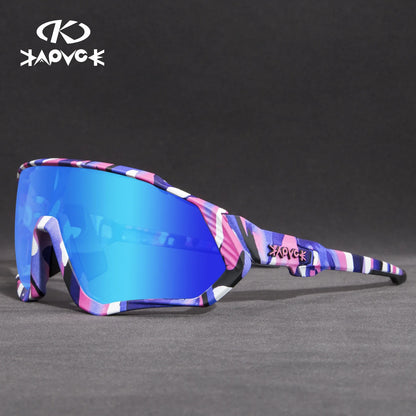Kapvoe Herren-Marken-Angelbrille, Mountainbike- und Radfahrbrille, Damen-Rennradbrille, Fahrradbrille, Radsportbrille, Oculos Ciclismo