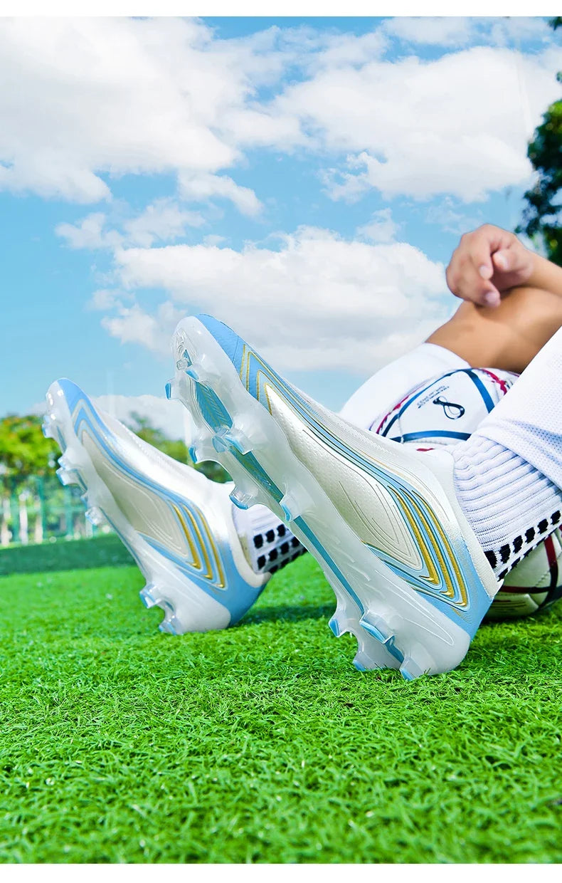 Nouvelles chaussures de football pour hommes TF/FG, chaussures de football professionnelles de haute qualité, chaussures de futsal unisexes pour femmes, vente chaude, crampons ultralégers, baskets.