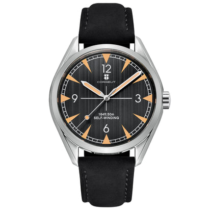 Orologi CORGEUT NH35/MIYOTA 8215 da uomo con cinturino in pelle, meccanici automatici, vetro zaffiro, orologi alla moda, casual e sportivi
