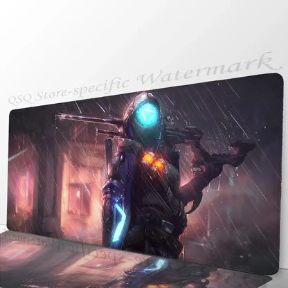 Ana Shrike Overwatch Mauspad Schreibtischmatte mit Polsterung Gaming-Zubehör Prime Gaming XXL Tastaturunterlage Polstermatte