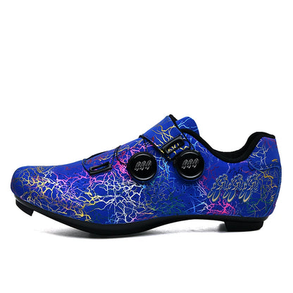 Chaussures de cyclisme pour homme : chaussures de course sur route à fixation automatique, chaussures de sport, chaussures d'entraînement sans crampons ; chaussures de cyclisme pour femme avec crampons SPD