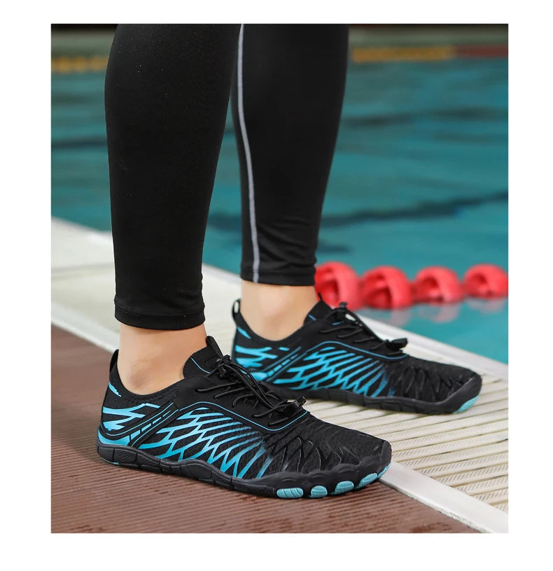 Men Water Shoes Women Beach Barefoot Aqua Shoes Quick Dry Swimming Wading Sports Sneakers Upstream Boating Fishing Surf Sneakers