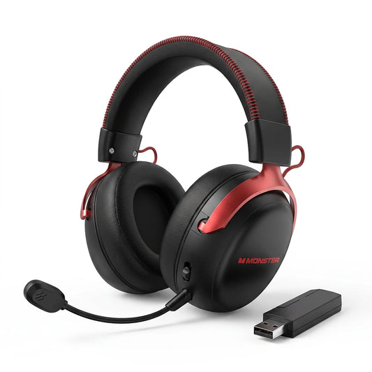 Casque de jeu sans fil Monster AirStar GH04, son surround 7.1 quad-mode, casque de jeu pour e-sport pour PC/PS4/PS5/Switch