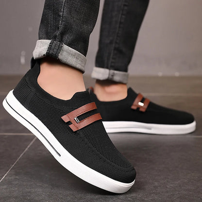New Men's Sports Shoes Mesh Breathable Casual Outdoor EVA Soft-Soled Walking Shoes Lightweight Comfortable