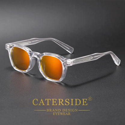 CATERSIDE New Fashion Punk Men Sunglasses Frame Square Personalized Design Sun Glasses Women Travel Party Business Festival Gift