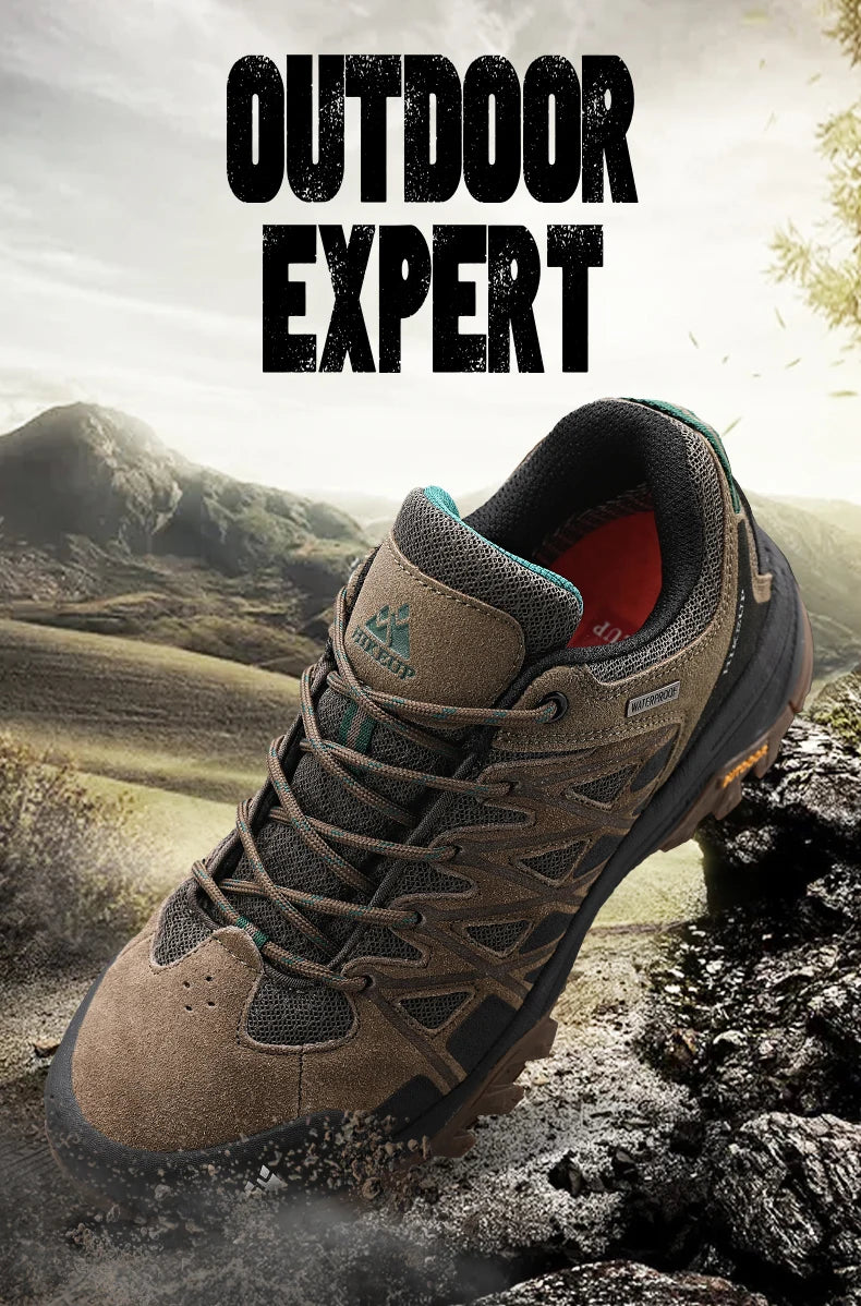 HIKEUP Módní outdoorová obuv Pánské sportovní a volnočasové boty na turistiku a horské výlety Kempingové tenisky pro muže Protiskluzové Odolné proti opotřebení
