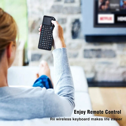 Original Rii X1 2.4GHz Mini-Wireless-Tastatur Englisch/RU/ES/FR mit Touchpad für Android TV Box/PC/Laptop
