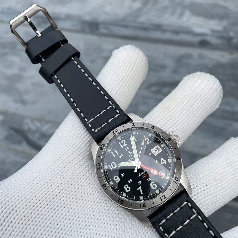 Relógio de pulso mecânico STEELFLIER Official SF792 GMT, movimento NH34, luminescência Super BGW9 C3, resistente à água até 200M, relógio de mergulho de luxo para homem