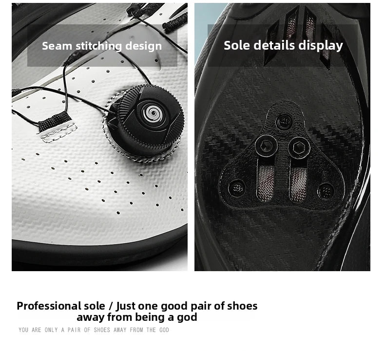 Competition Cycling Sports Shoes Road Bicycle Shoes Unisex Breathable Self-Locking Racing Cycling Shoes