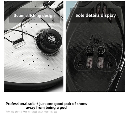 Competition Cycling Sports Shoes Road Bicycle Shoes Unisex Breathable Self-Locking Racing Cycling Shoes
